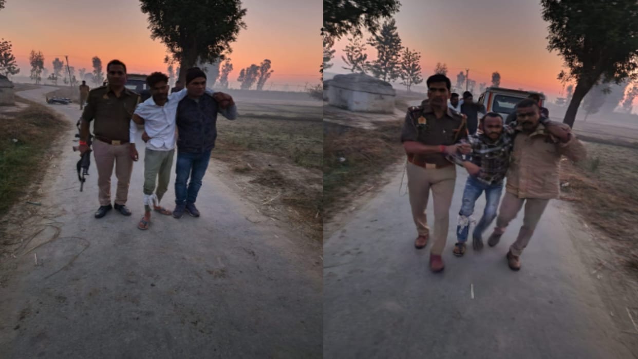 Two miscreants got injured by shot in leg in Shamli police encounter, money, pistols, mobile have recovered
