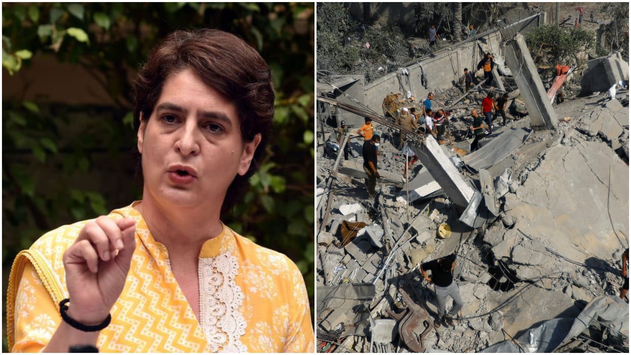Israel Hamas war gaza attack congress leader priyanka gandhi reaction
