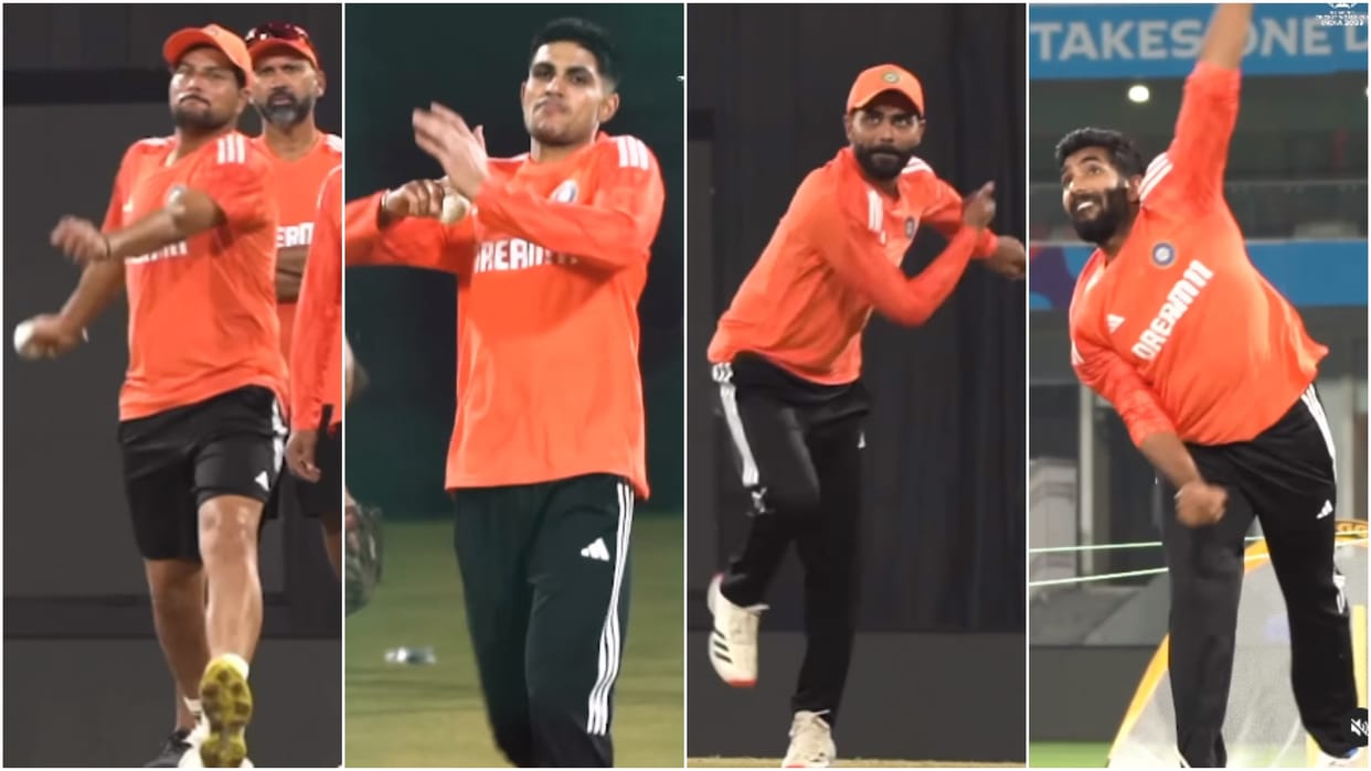 Team India practice Ahead of England Match in Lucknow; Virat Kohli, Shubman Gill, Suryakumar bowling WC 2023