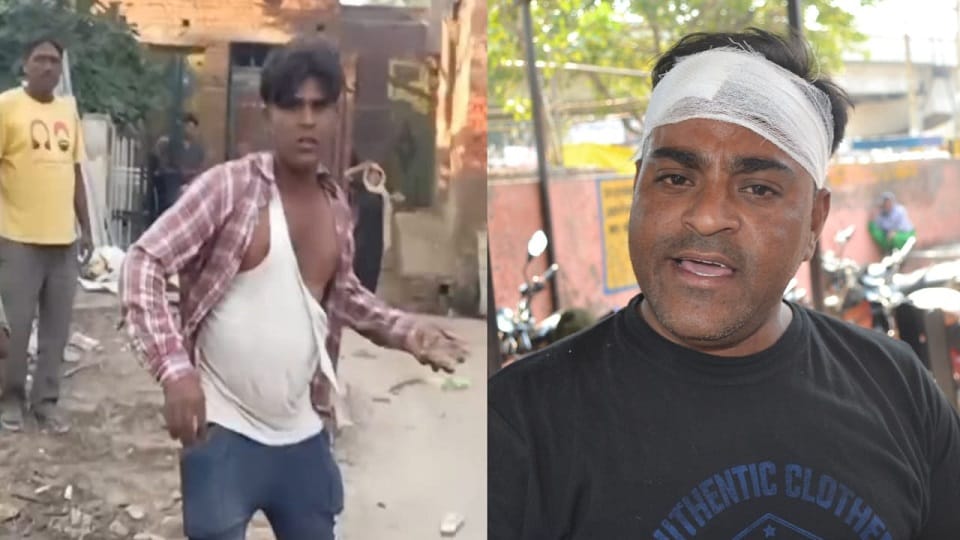 Fighting and stone pelting between two parties
