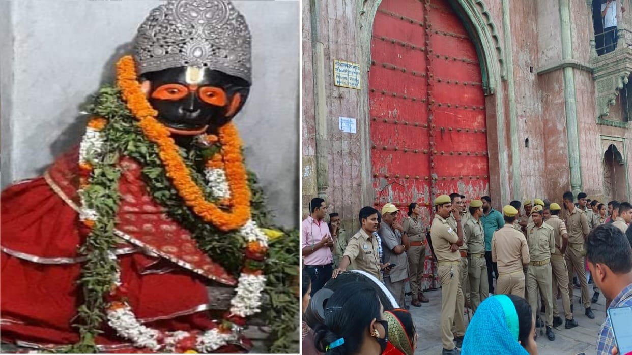People created ruckus when the dark complexioned south facing Hanuman ji could not be seen