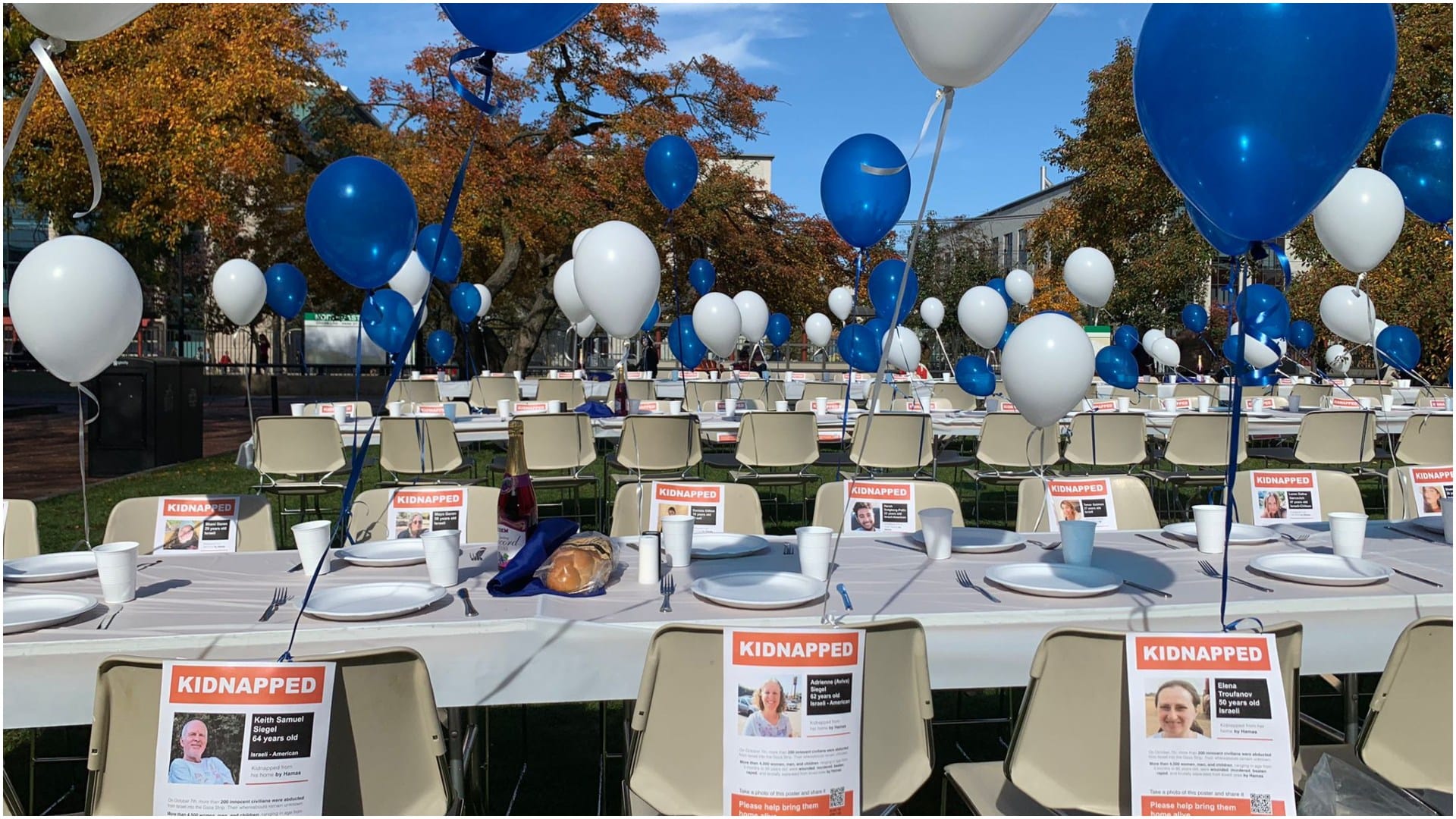 Israel Hamas War Balloons of Hope Bring the Hostages Home campaign India in solidarity