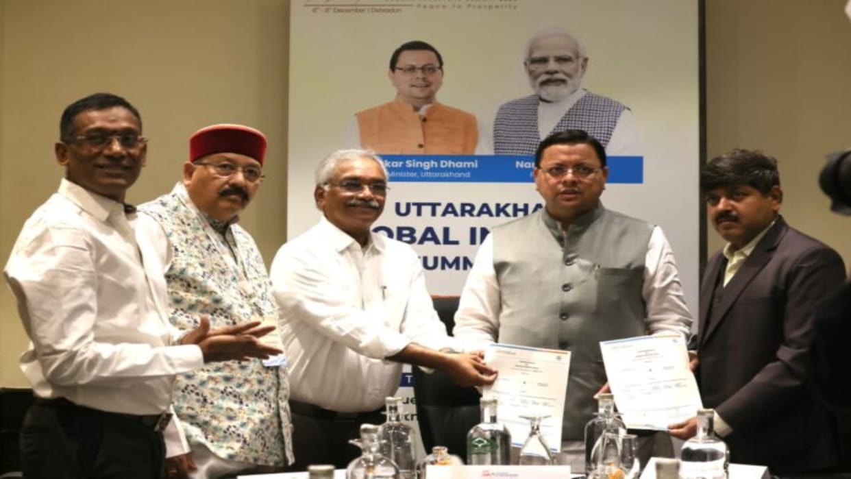Global Invest Summit: CM Dhami road show Chennai, said- Uttarakhand and Tamil Sangam will be taken forward
