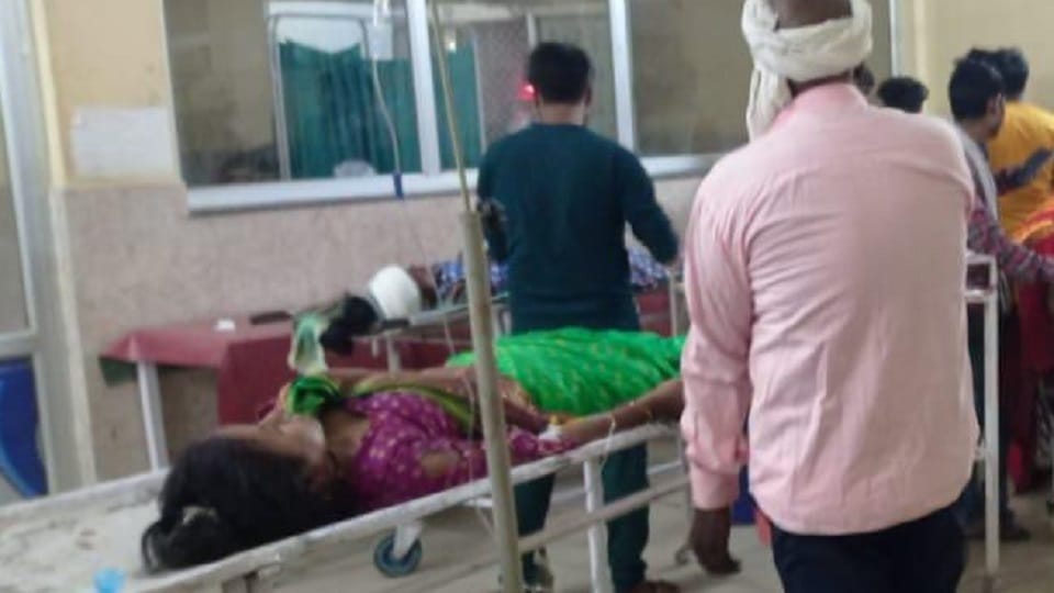 Tragic accident in Kanpur three riders on a bike two killed in collision with dumper