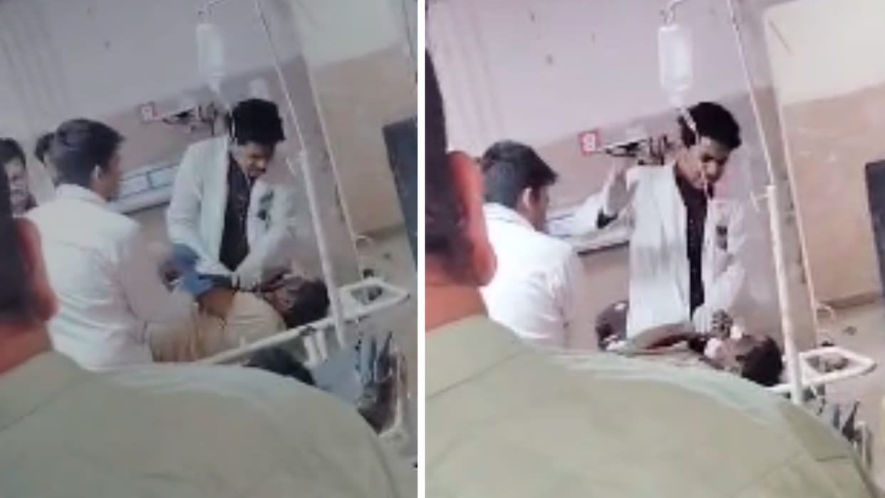 Patient who came for treatment in Indore's MY Hospital slapped, junior doctor suspended