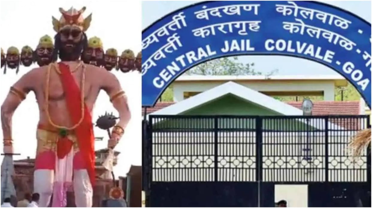 Goa jail inmates burn effigy of Ravana to celebrate Dussehra, four officials suspended for dereliction of duty