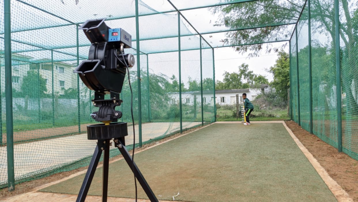 The machine will throw the ball, the batsman will hit fours, the players will practice with the automated bowl