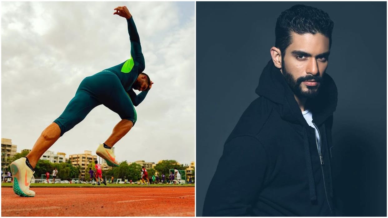 Neha Dhupia Hubby Angad Bedi participates in 400 mtr athletics championship to honor late father Bishan Singh