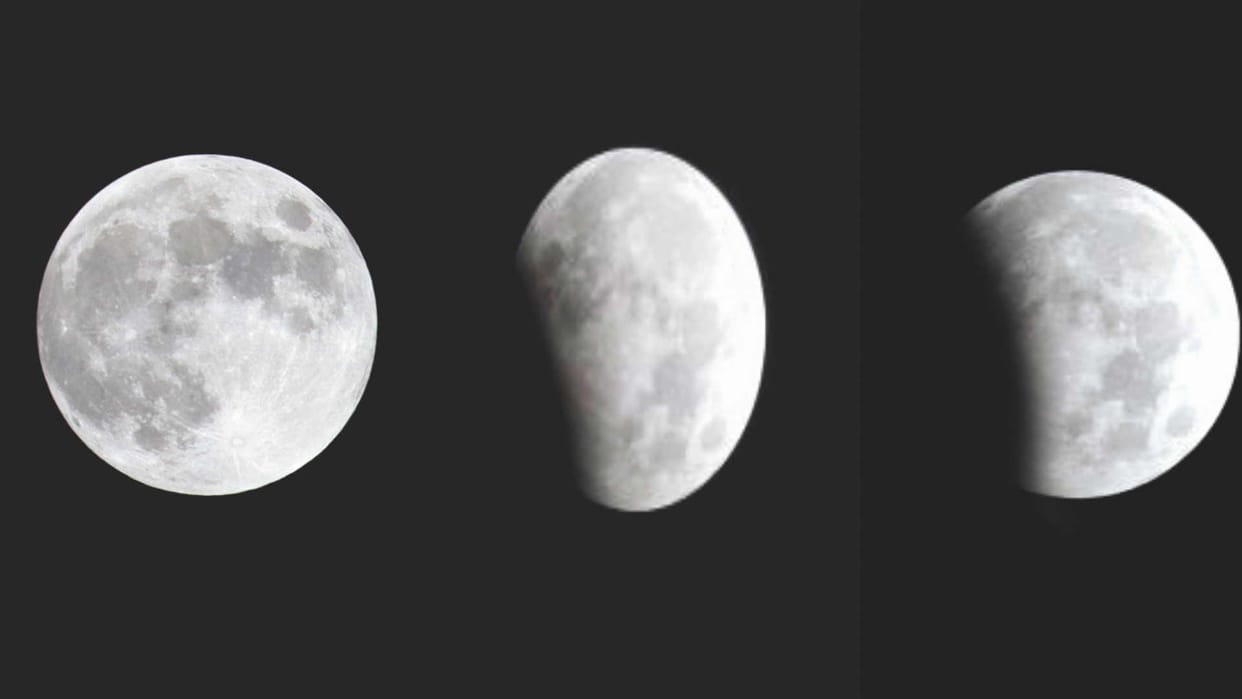 Chandra Grahan 2023 Photos Dehradun lunar eclipse started at 1 am Uttarakhand News in hindi