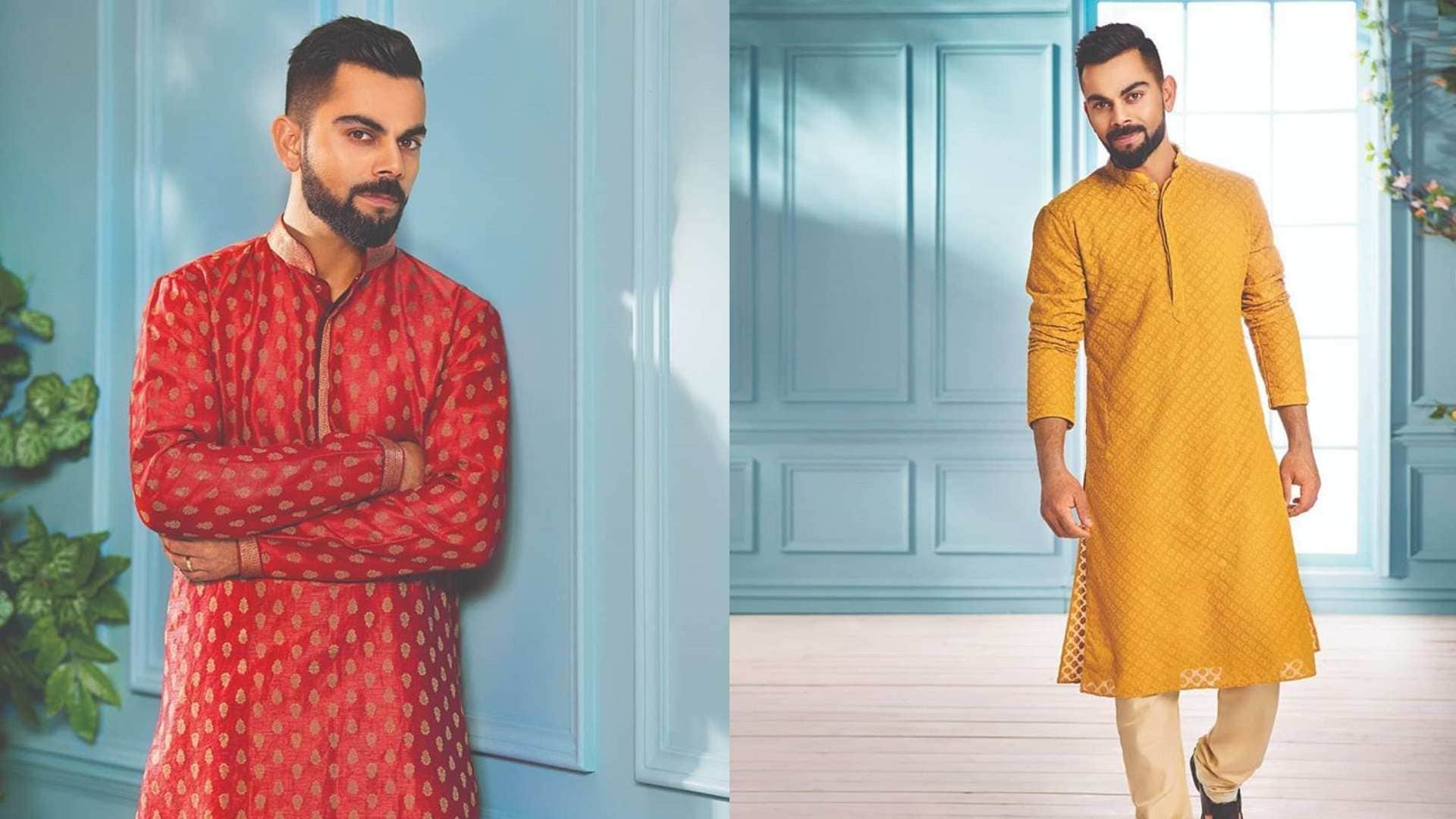 Diwali 2023 trendy kurta collection inspired by Indian cricketers team world cup Virat kohli to Ꮪhubman gill