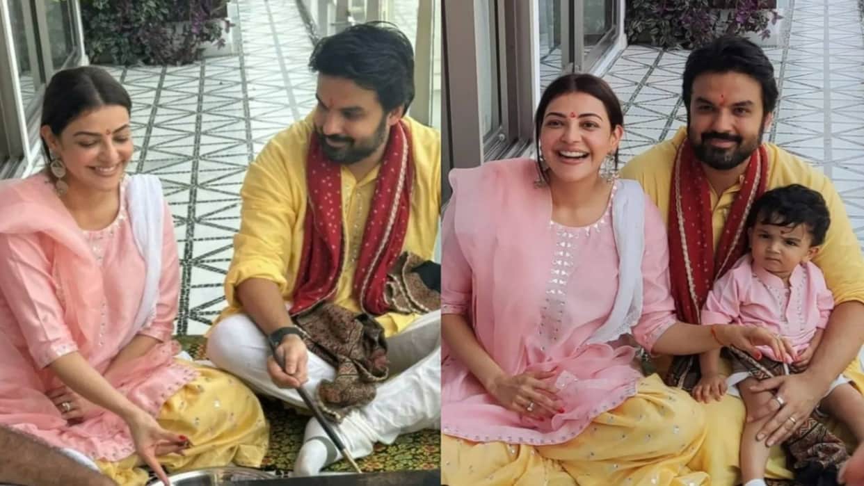 Indian 2 Actress Kajal Aggarwal pens heartfelt note as she performs Griha Pravesh puja at her new home