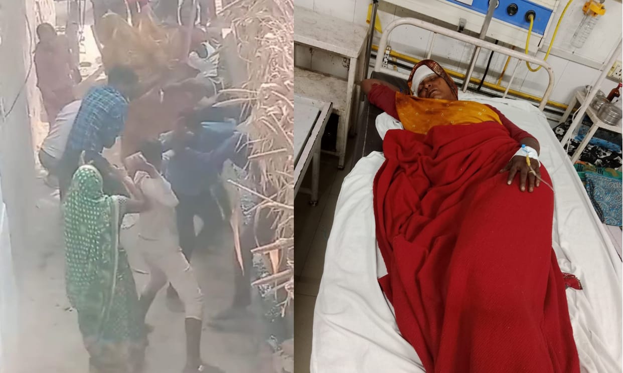 Bloody conflict between brothers over land dispute in Etawah, Eight injured including two women
