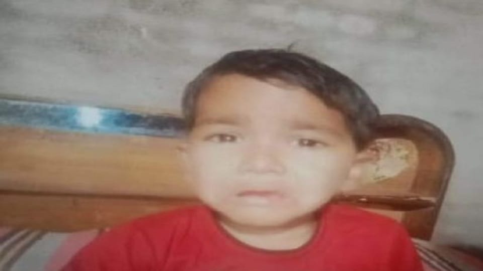Three year old boy drowned while playing in Garhpur tapu of Karnal