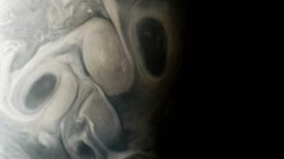 Nasa Juno Mission Spots Eerie Face On Jupiter