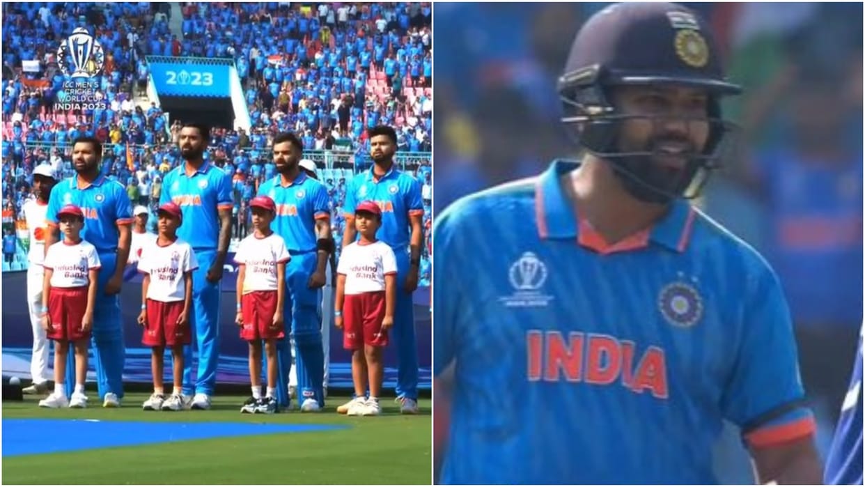 Indian Players wear black Armbands as tribute for Bishan Singh Bedi in ODI WC Match Against England