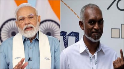 प्रधानमंत्री मोदी और मालदीव के राष्ट्रपति मोहम्मद मुइज्जू (फाइल)