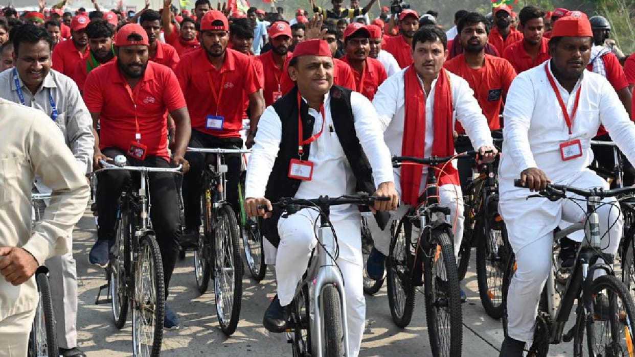 Akhilesh's cycle yatra is an attempt to keep Muslim voters connected