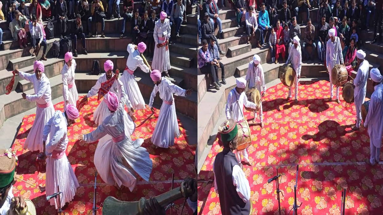Shimla colored in the colors of folk culture, artists gave a spectacular presentation of Choltu dance on Hill