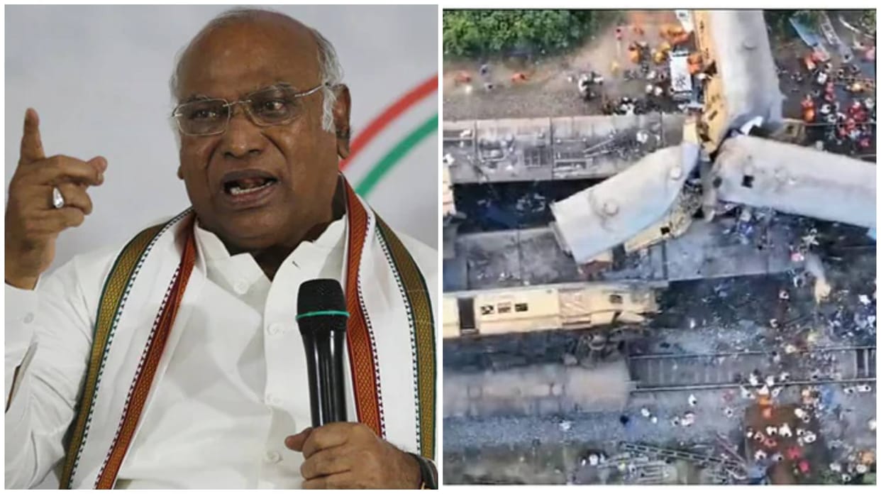 Mallikarjun Kharge hit out at the Modi government over the train derailment in Andhra Pradesh