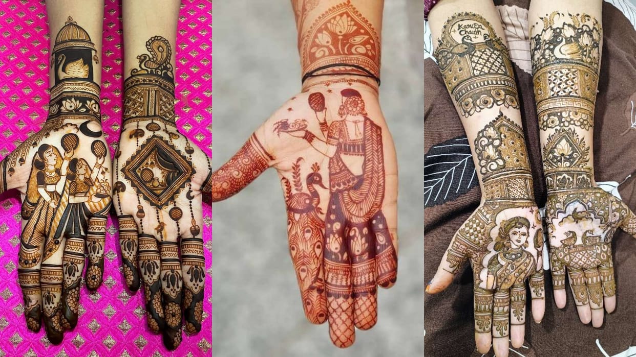 Karwa Chauth 2023 Mehndi Design Latest and Simple Mehndi Design Photos Full Hand Mehndi Design Images