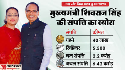 MP Election 2023: शिवराज के पास पांच हजार की रिवॉल्वर, 40 लाख का सोना, सीएम से ज्यादा दौलतमंद हैं उनकी पत्नी Election Affidavit Details Of Madhya Pradesh Chief Minister Shivraj Singh Chauhan