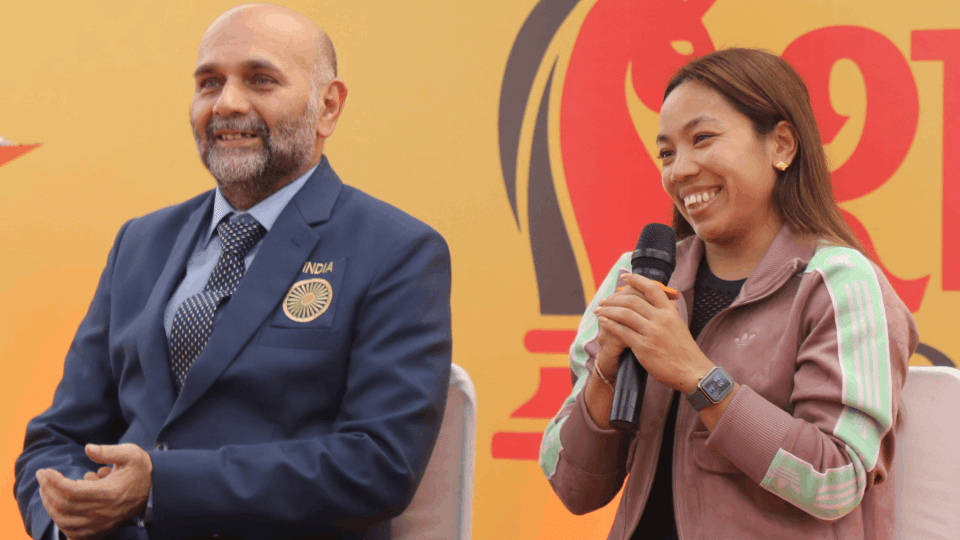 Amar Ujala Junior Chess Festival Mirabai Chanu gave tips to the students