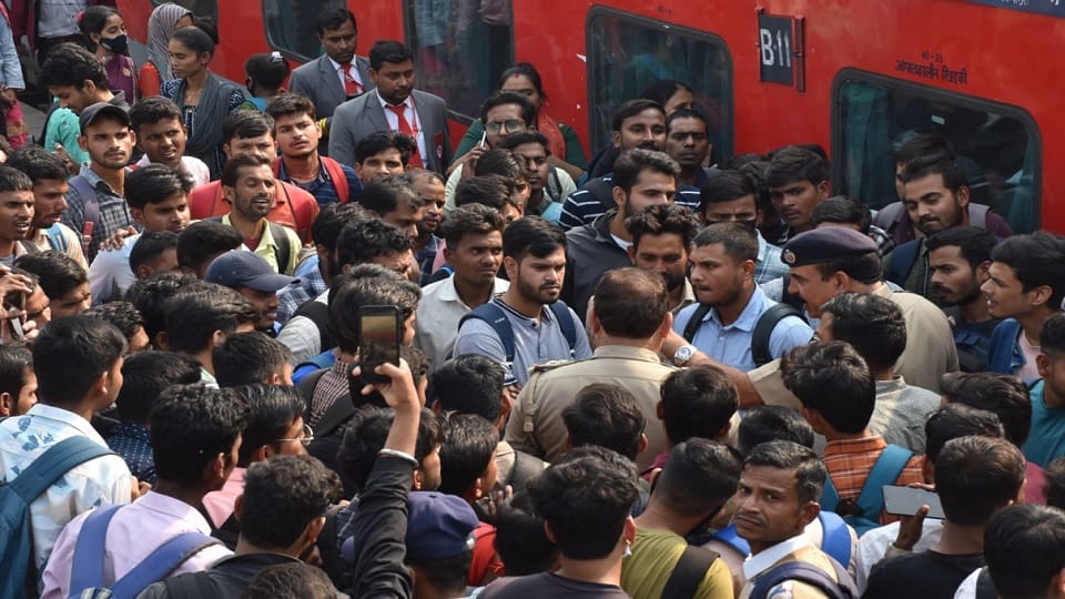 UPSSSC PET: When candidates reached railway station after exam system faltered, chaos in Moradabad