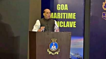 गोवा मैरीटाइम कॉन्क्लेव में रक्षा मंत्री राजनाथ सिंह