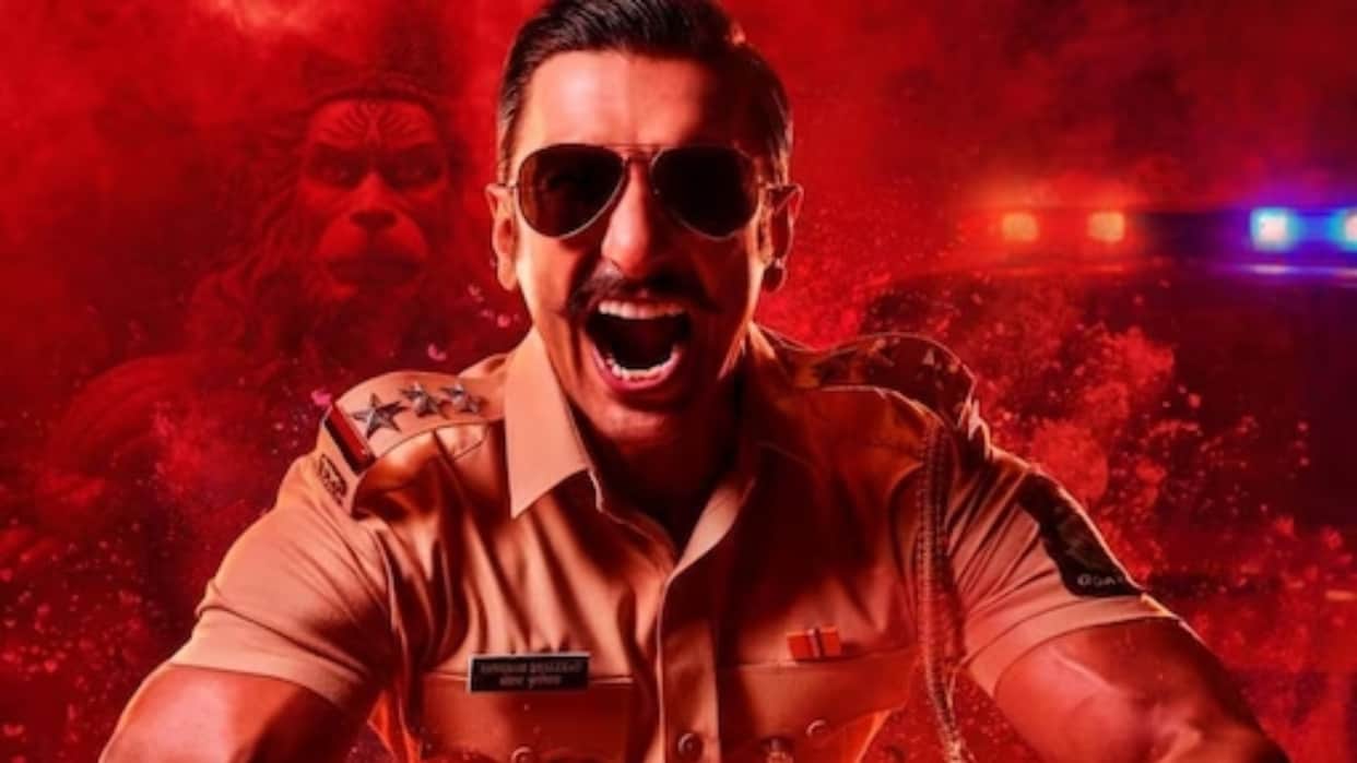 Ranveer Singh from Singham Again in new Poster released Rohit Shetty Calls Him Hum Sabka Favourite