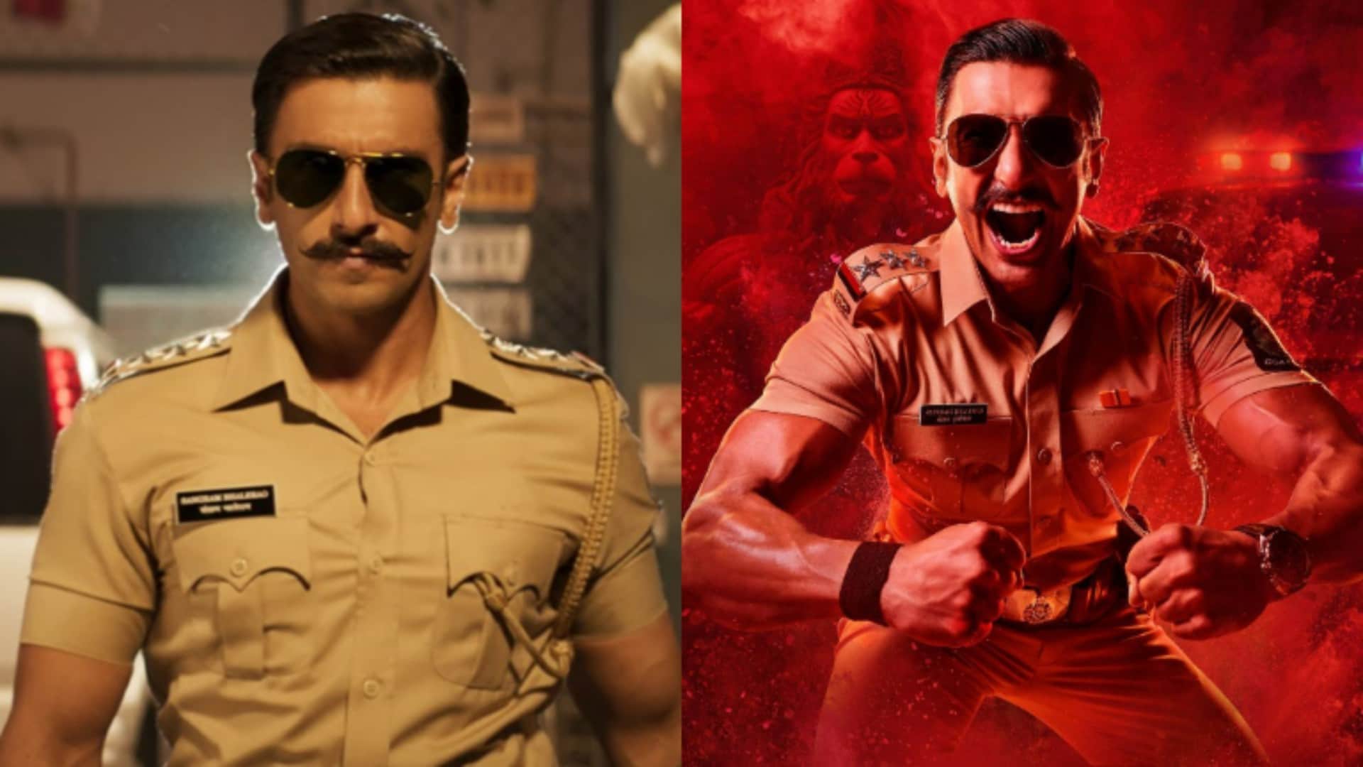 Ranveer Singh from Singham Again in new Poster released Rohit Shetty Calls Him Hum Sabka Favourite