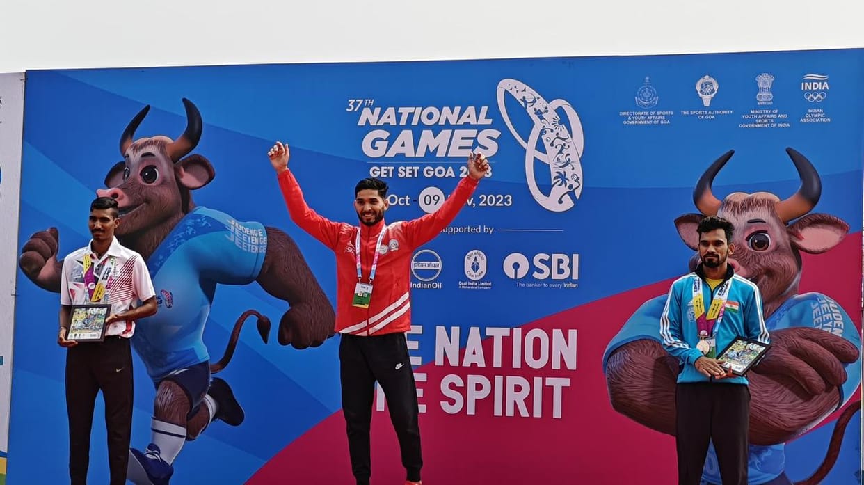 National Games 2023 in Goa Uttarakhand Athletics Suraj Pawar wins gold medal in race walking