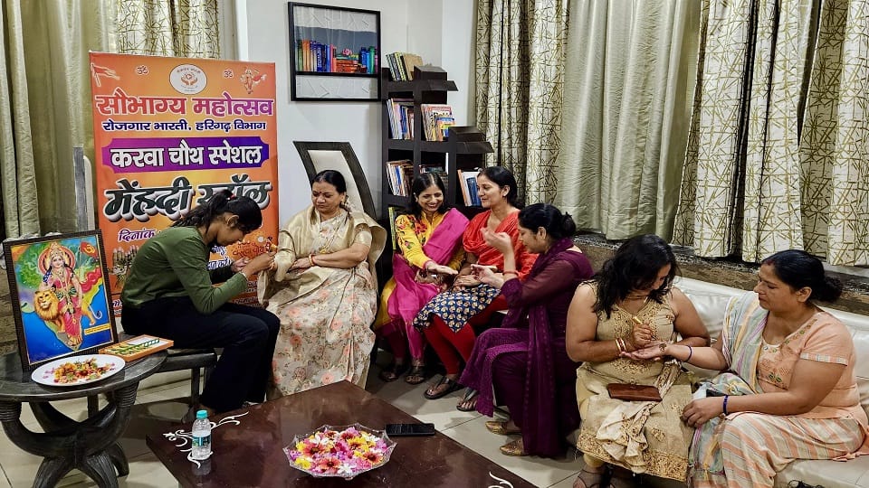 Henna stalls set up in Saubhagya Mahotsav