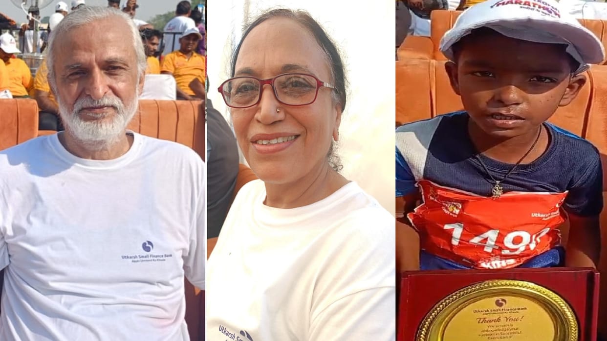 Excellent Marathon: Husband and wife from Delhi caught everyone's attention by running together