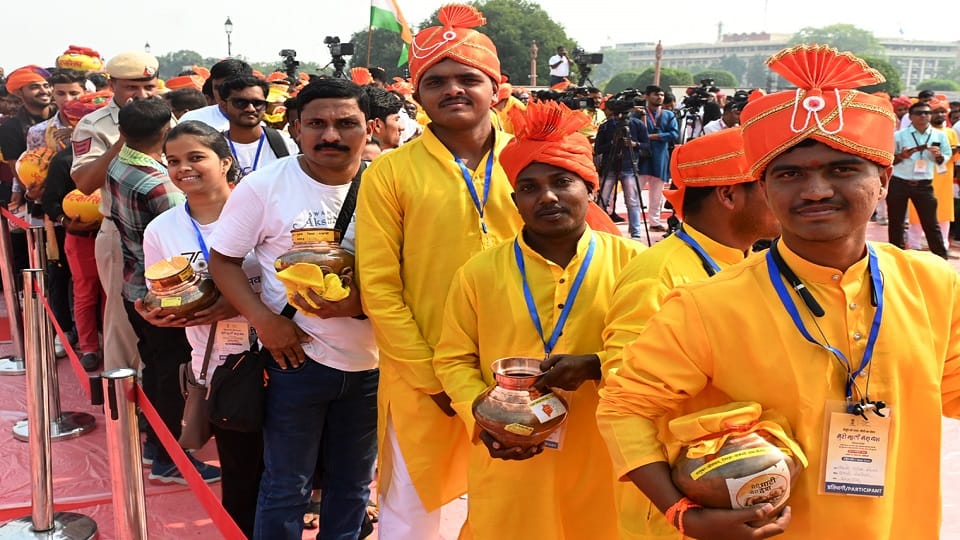 Meri Mati Mera Desh Amrit Kalash Yatra organized on the birth anniversary of Sardar Vallabhbhai Patel