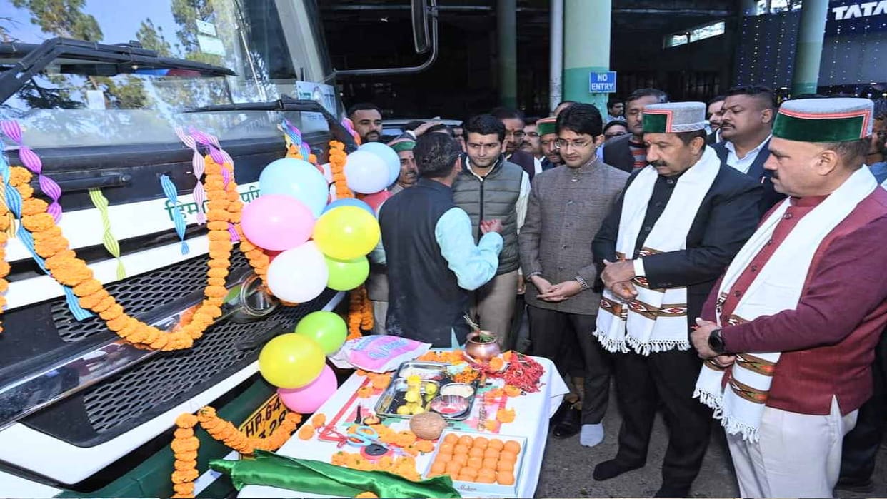 First Darshan Service: HRTC bus service started for the third religious place Maa Bhangayani.