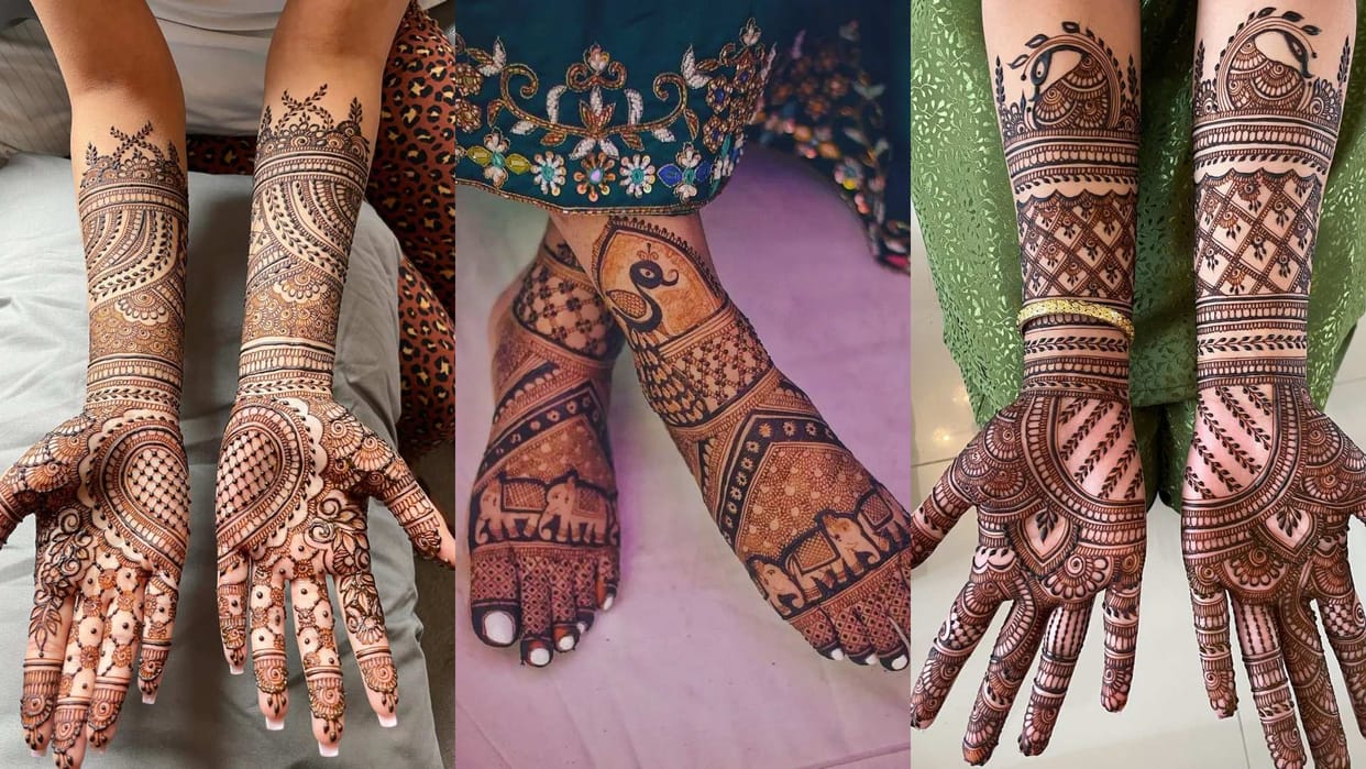 Karwa Chauth 2023 Mehndi Design full hand and legs mehndi design latest Image