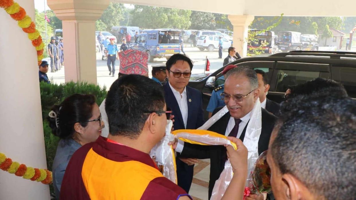 United Nations Secretary General reached Lumbini Nepal