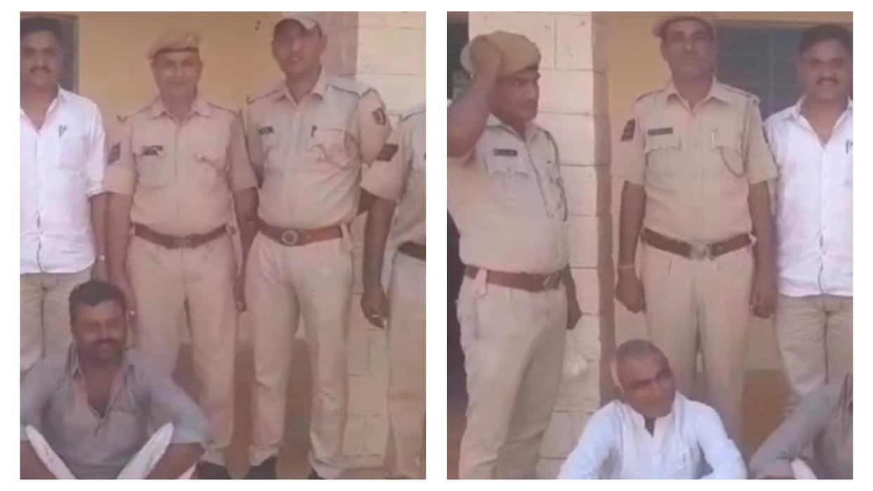 Police action against drugs in Jaisalmer