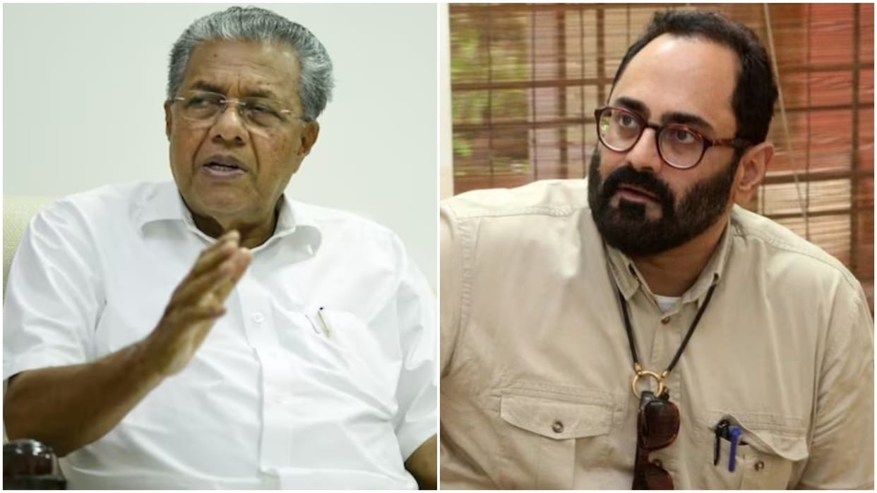 bjp slams kerala government for registering case against MoS Rajeev Chandrasekhar
