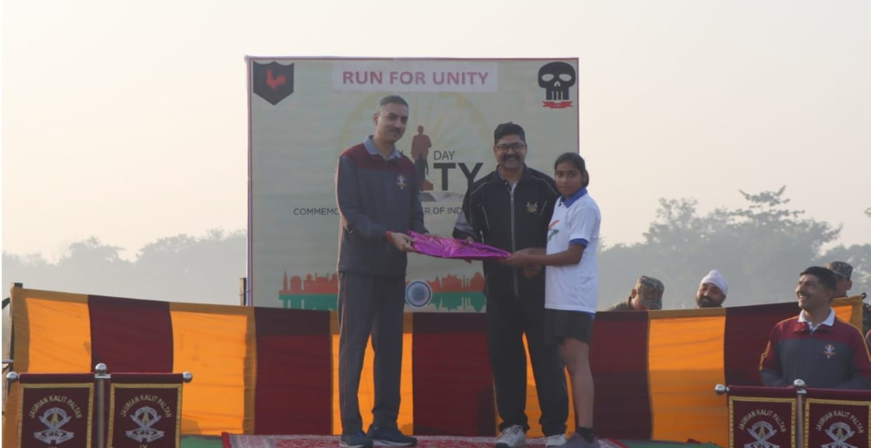 run for unity indian army east command organise program army men sardar vallabh bhai patel birth anniversary