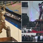 वानखेड़े स्टेडियम में सचिन तेंदुलकर की प्रतिमा
