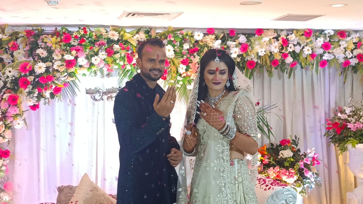 International hockey player Lalit Upadhyay got engaged, wore a ring to national player Diksha Tiwari.