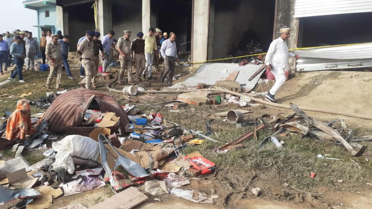 international border shaken by a bomb like explosion