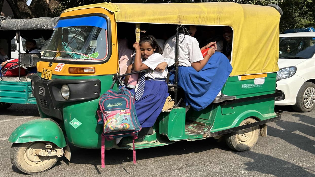 Khatara transports school children in vehicles