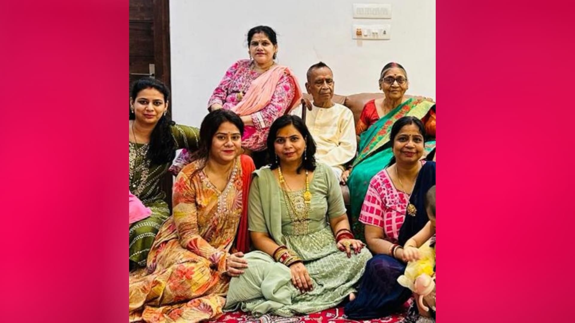 Three generations together will do worship on karwachauth.