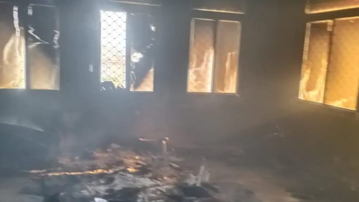 Rajasthan Fire broke out in fourth floor of the library building in the Secretariat Jaipur