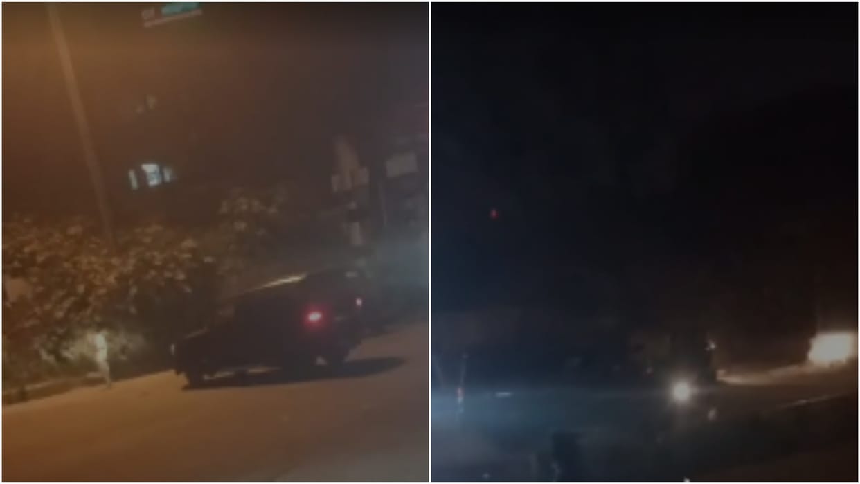Car chase accident runs over man at midnight Bengaluru murder caught on camera