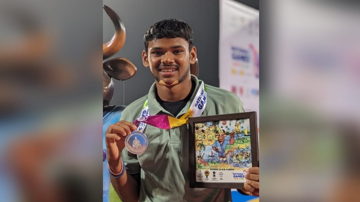 Athlete Kuldeep Yadav: Got hurt, groaned in pain, still stood firm...and won silver in the National Games
