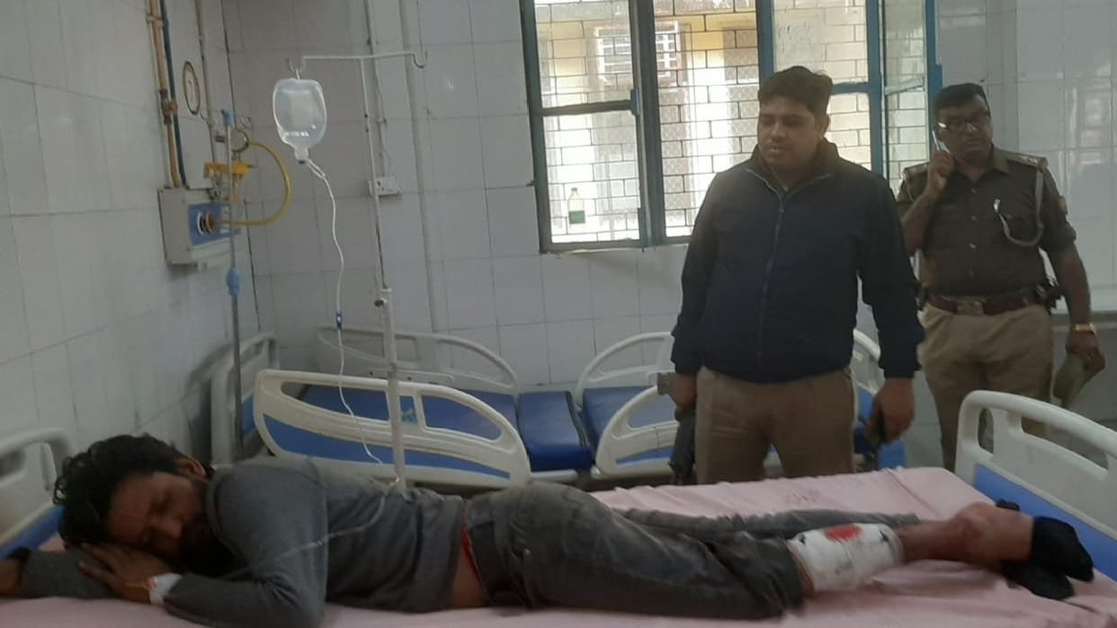 Moradabad: SP leader nephew murdered, accused shot leg, encounter with police