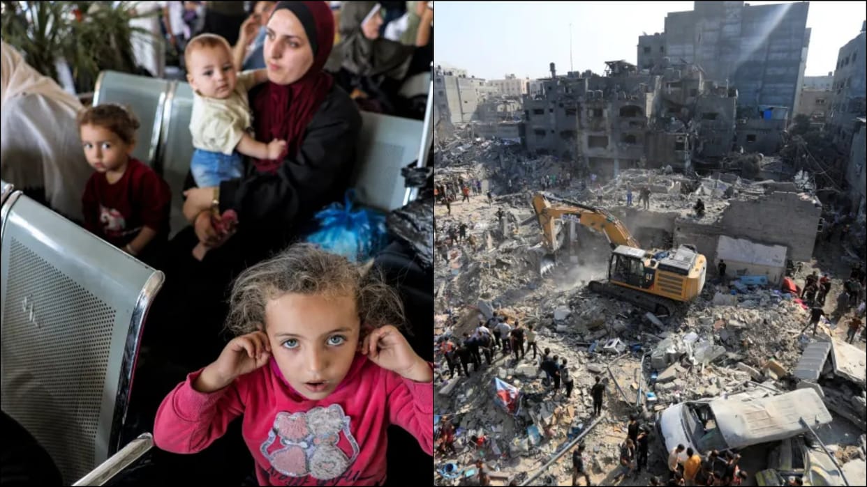 Israel Hamas War Updates First evacuees leave Gaza for Egypt, Israel second air strike on Jabalia refugee camp